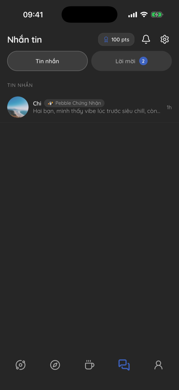 The chat list
